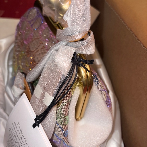 Coach Kisslock Frame Bag 16 in Rainbow (Candy) Crystal Signature Jacquard - Picture 7 of 16